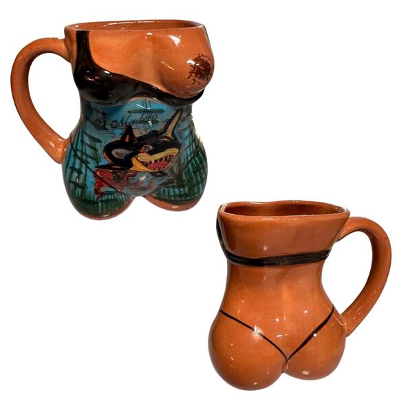 Handpainted in Mexico - Nudé Female Coffee Tea Mug - Picture 1 of 4